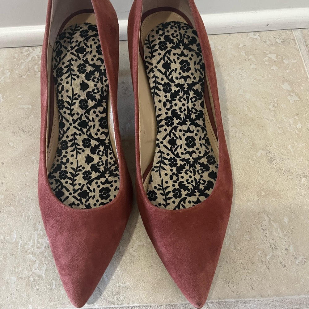 Michael Kors Burgundy Suede Heels